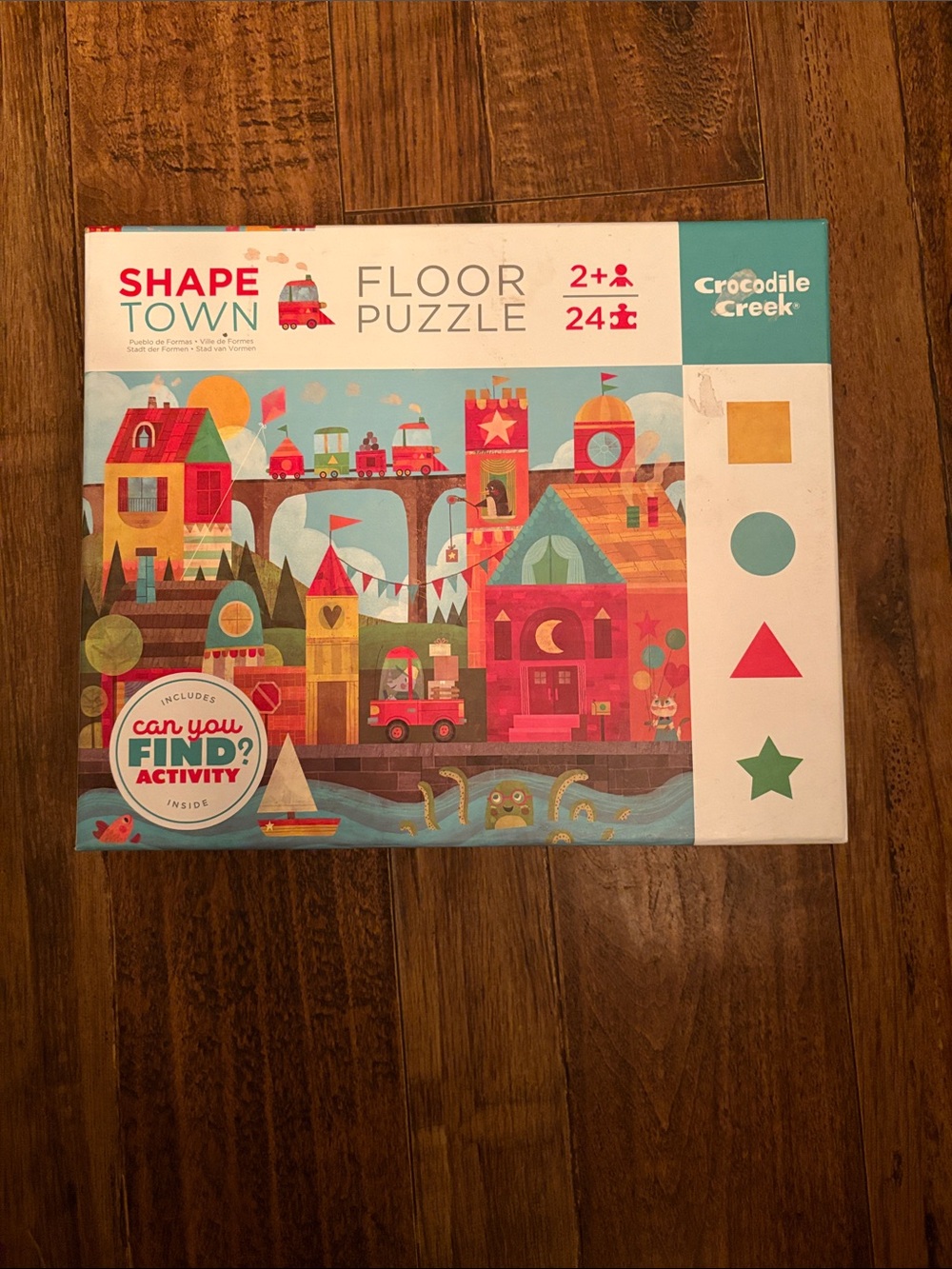Crocodile Creek Shape Town Floor Puzzle